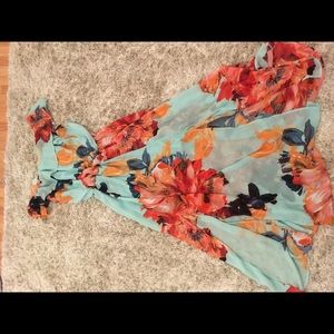 Colorful off shoulder dress